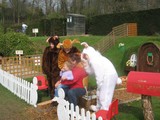 Selbst Osterhasen waren auf Leads Castle noch anzutreffen.